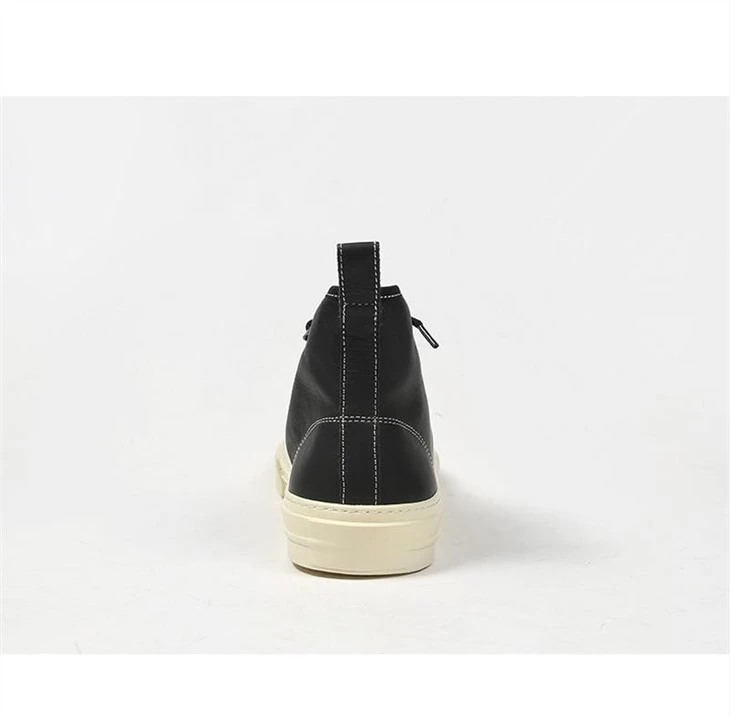 real leather sneakers backside
