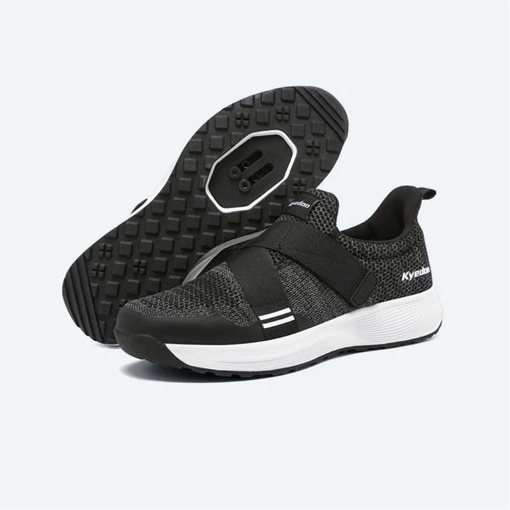 Zapatos de ciclismo para interiores, calzado deportivo transpirable con bloqueo para ciclismo