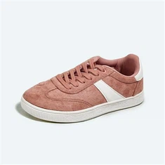 Zapatos casuales con cordones rosas para mujeres